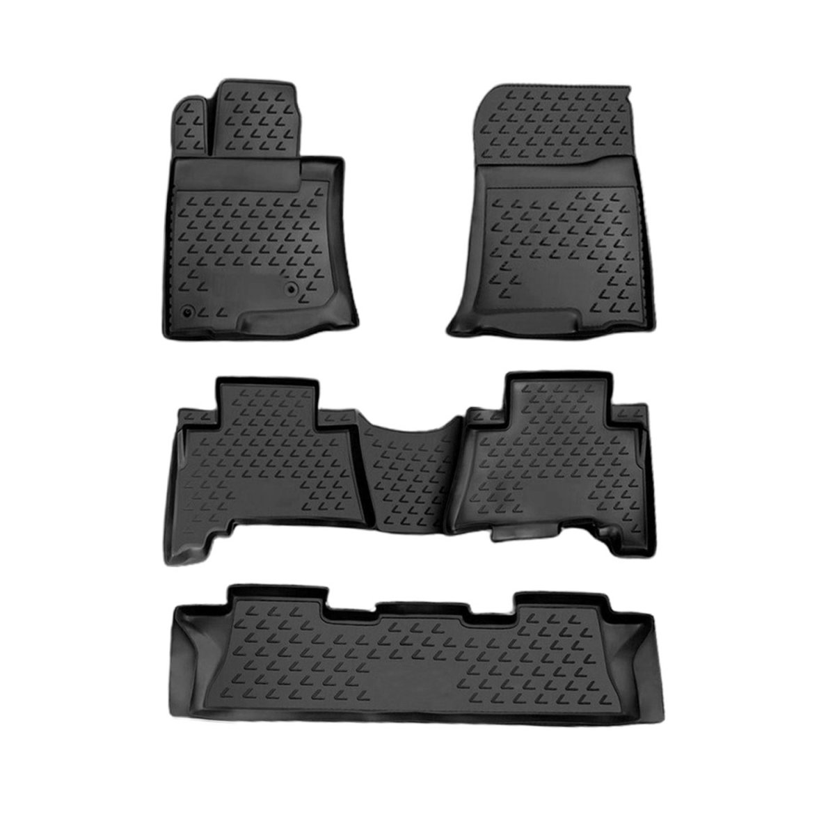 Lexus GX460 Floor Mats - Omac - Rubber TPE 5 Pcs - Black - 2014 Lexus GX460 Floor Mats - Omac - Rubber TPE 5 Pcs - Black - 2014